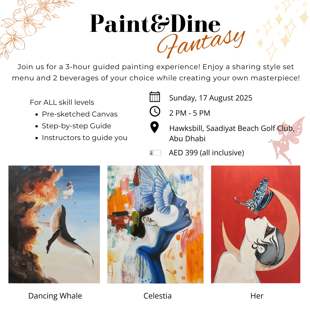 Fantasy Paint&Dine | Hawksbill, Saadiyat Beach Golf Club, Abu Dhabi