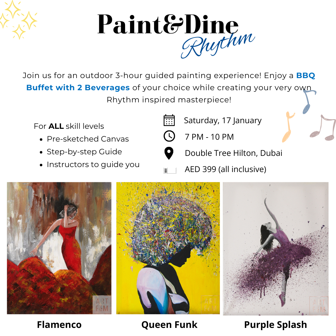 Rhythm Paint&Dine | DoubleTree by Hilton, Dubai (Outdoors)