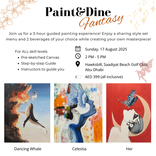 Fantasy Paint&Dine | Hawksbill, Saadiyat Beach Golf Club, Abu Dhabi
