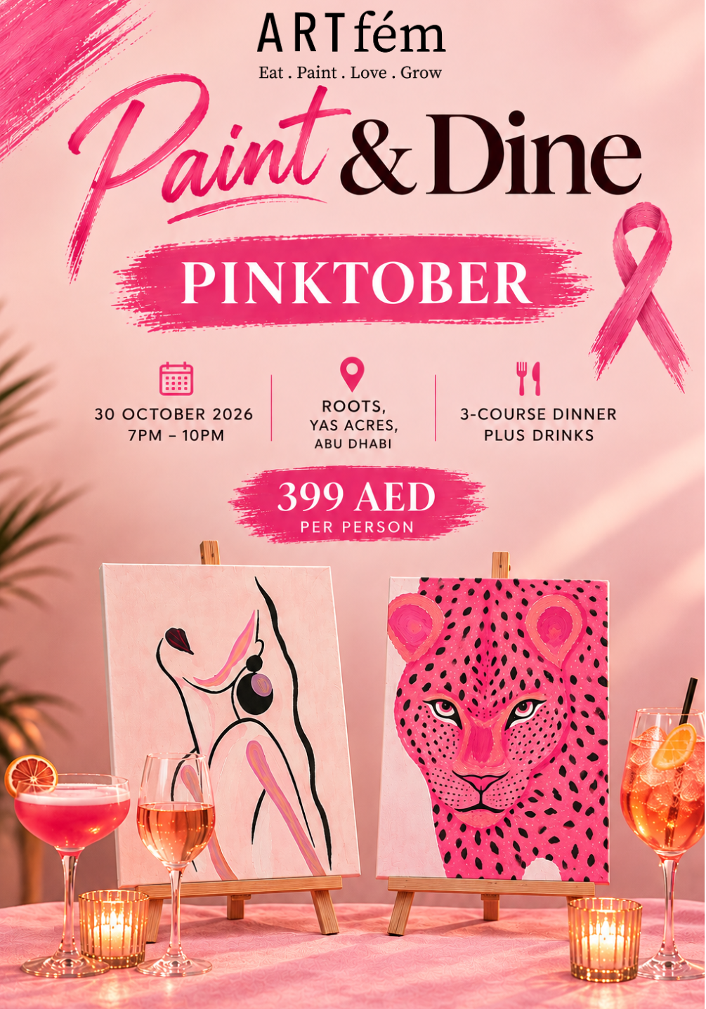 Paint&Dine | Pinktober