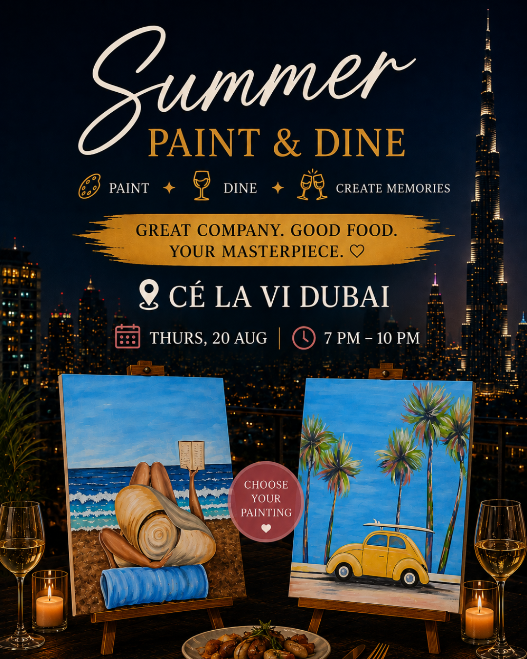Summer Paint&Dine | CÉ LA VI Dubai